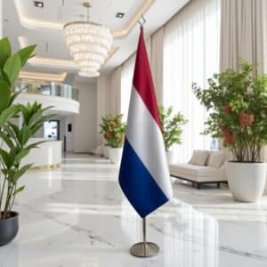 drapeau Pays-Bas sur pied