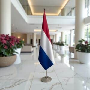 drapeau Pays-Bas sur hampe