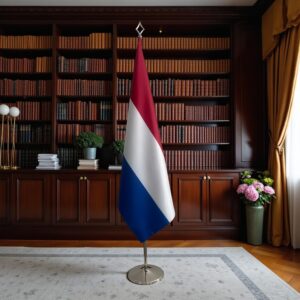 drapeau Pays-Bas sur hampe