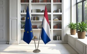 drapeau Pays-Bas et UE