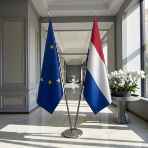 drapeau Pays-Bas et UE