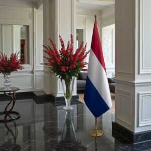 drapeau Pays-Bas sur hampe