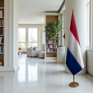 drapeau Pays-Bas sur hampe