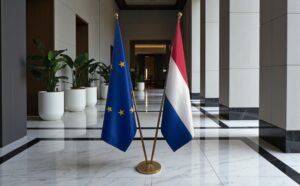 drapeau Pays-Bas et UE