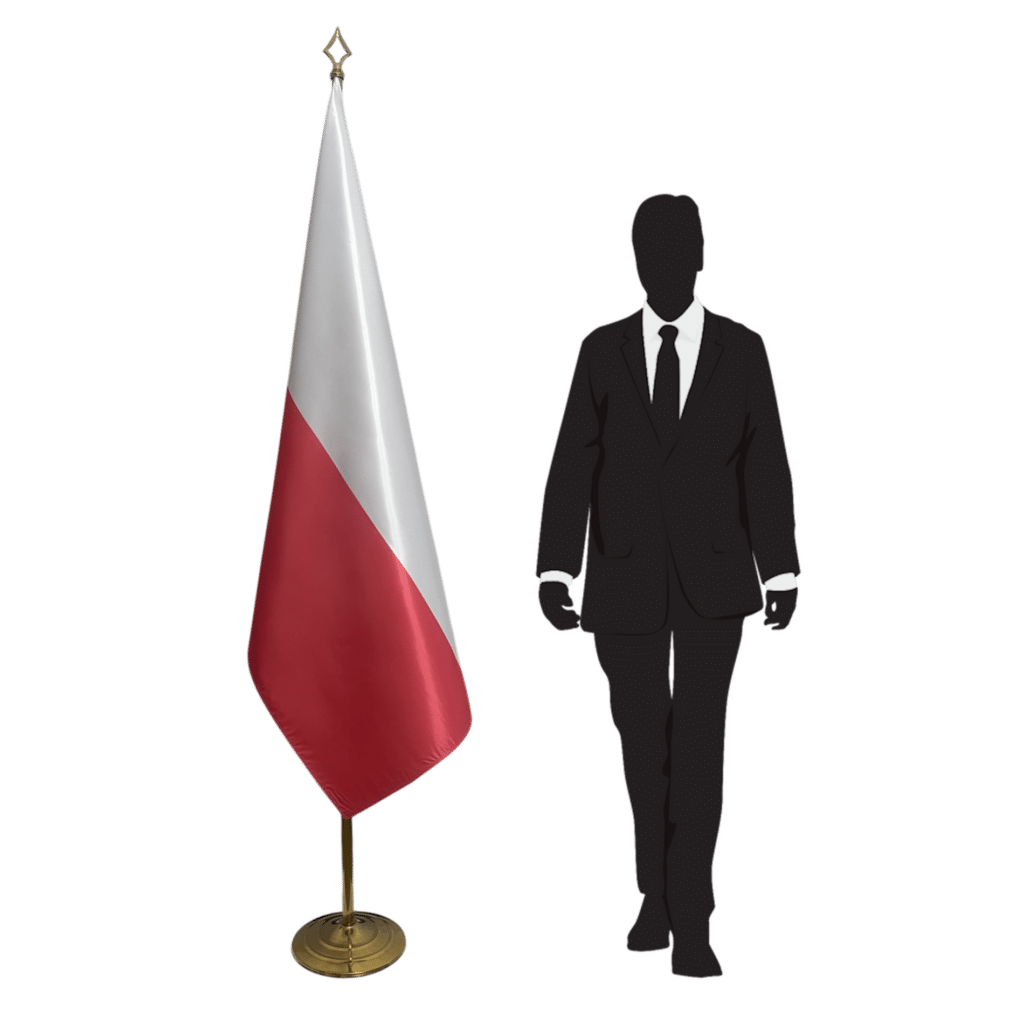 bandiera polacca su cavalletto