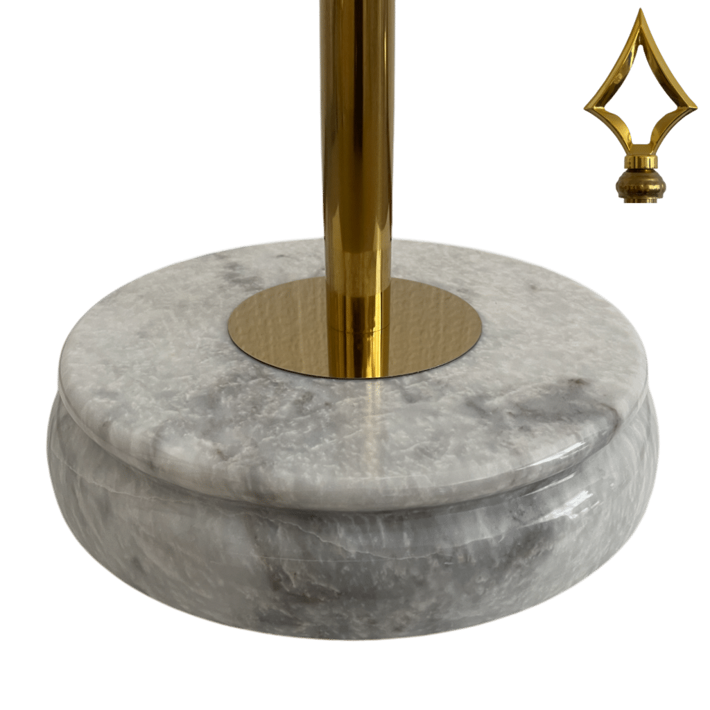 portabandiera in marmo