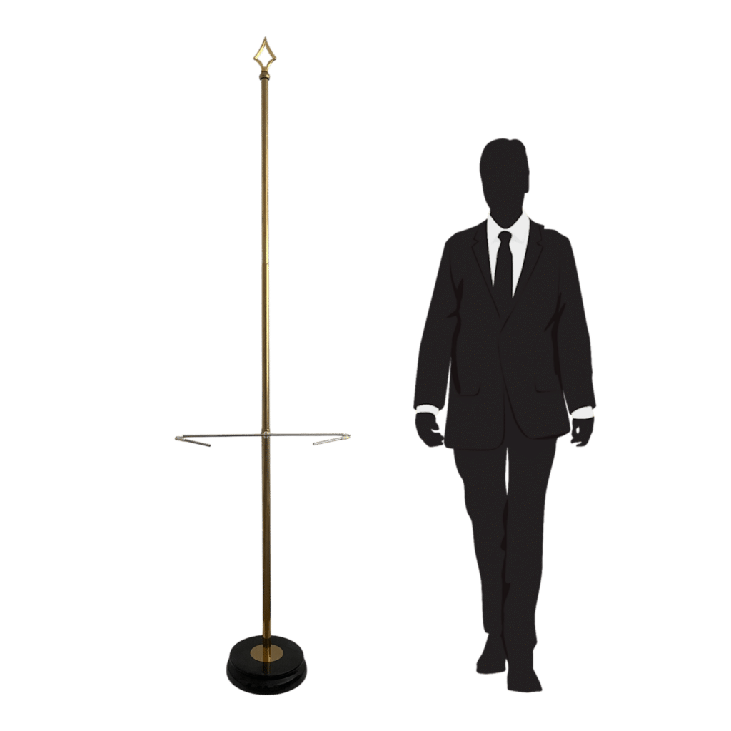 portabandiera in marmo