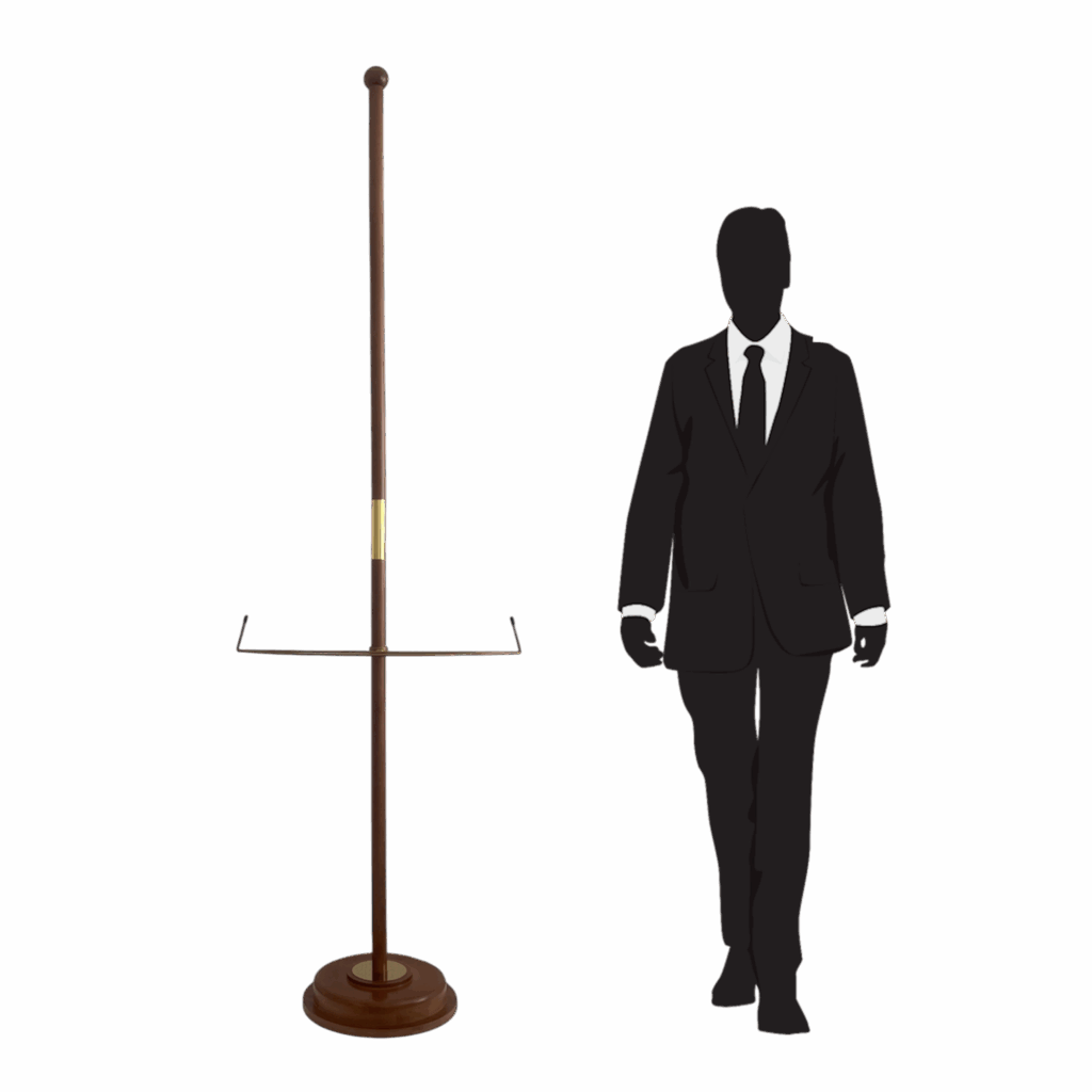 asta per bandiera in legno