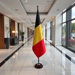 socle drapeau belge