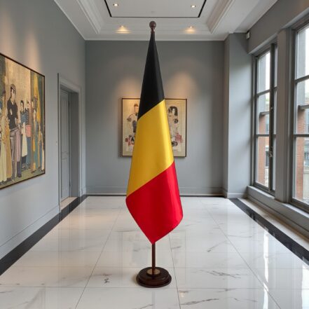 socle drapeau belgique