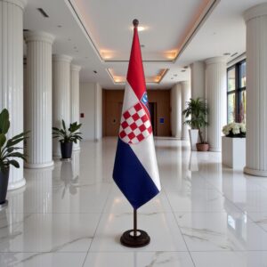 socle drapeau croatie
