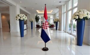 socle drapeau croatie