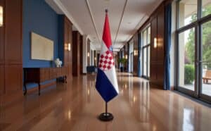 socle drapeau croatie