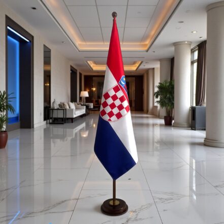 socle drapeau croatie