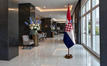 socle drapeau croatie