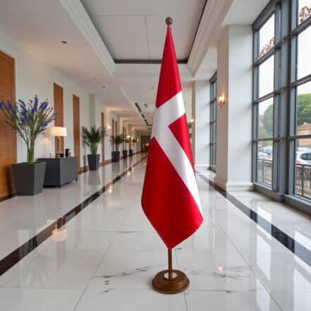 socle drapeau danemark