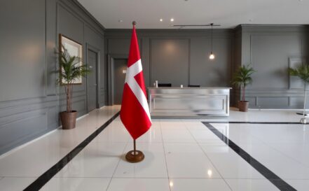 socle drapeau danemark