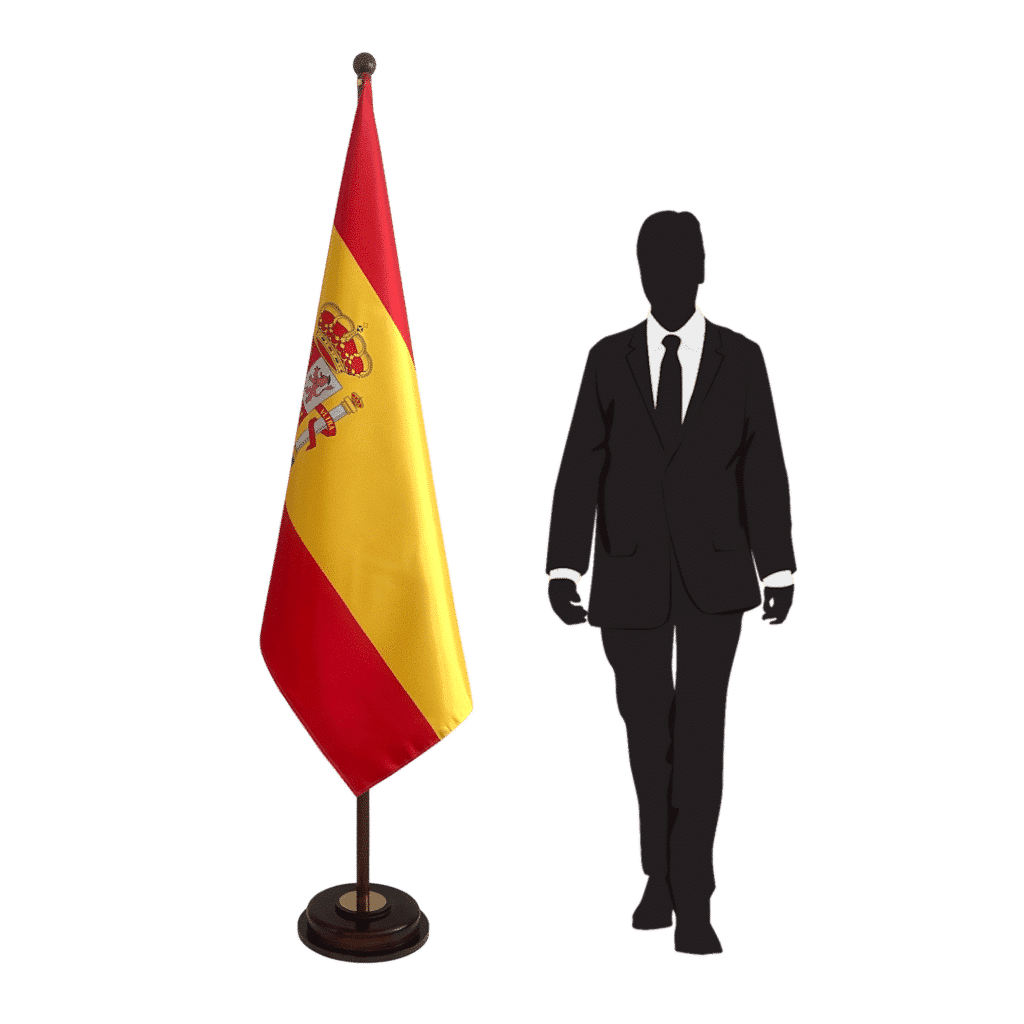 base della bandiera della spagna