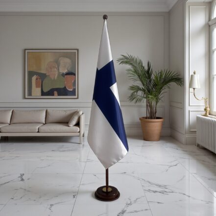 socle drapeau finlande
