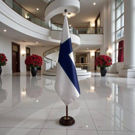 socle drapeau finlande