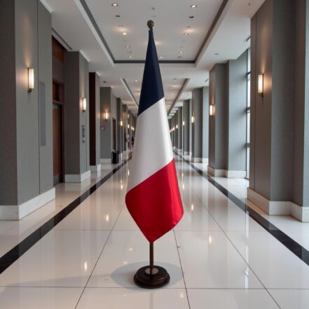 socle drapeau france