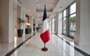 socle drapeau France