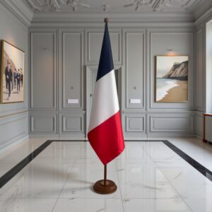 socle drapeau France