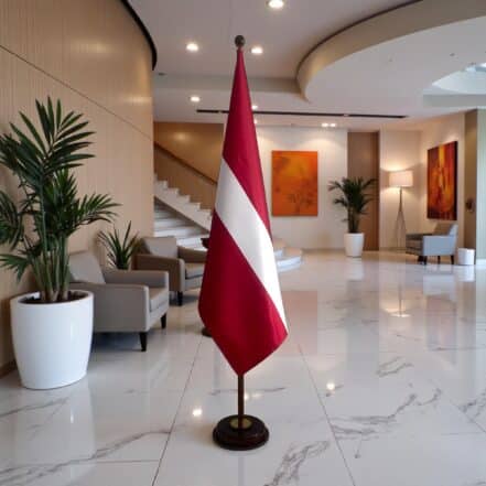 socle drapeau lettonie