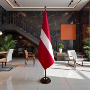 socle drapeau lettonie