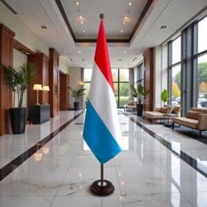 socle drapeau luxembourg