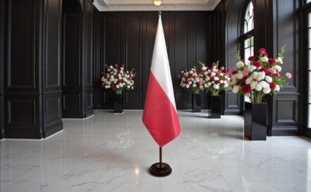 socle drapeau pologne